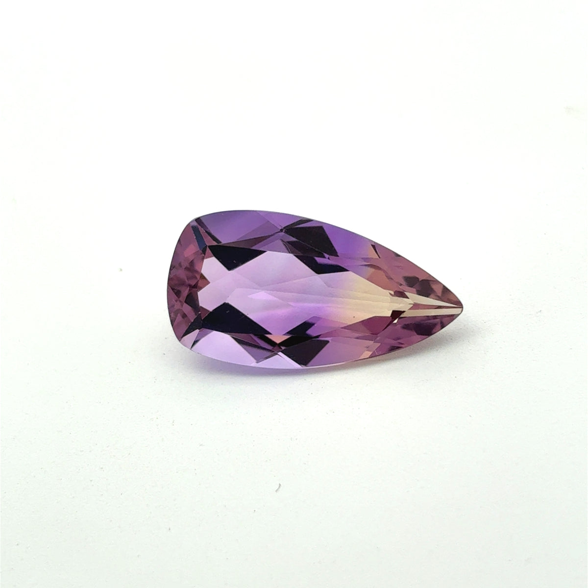 7.85 carat Ametrine, 19.8x10.4mm Purple and Yellow Quartz