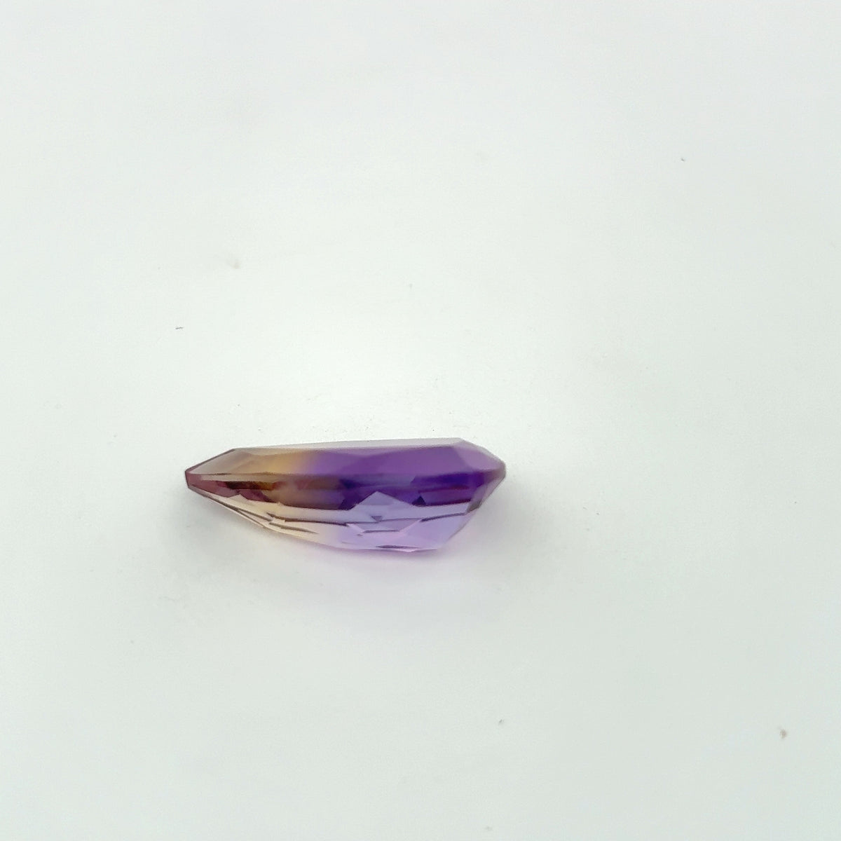 7.85 carat Ametrine, 19.8x10.4mm Purple and Yellow Quartz