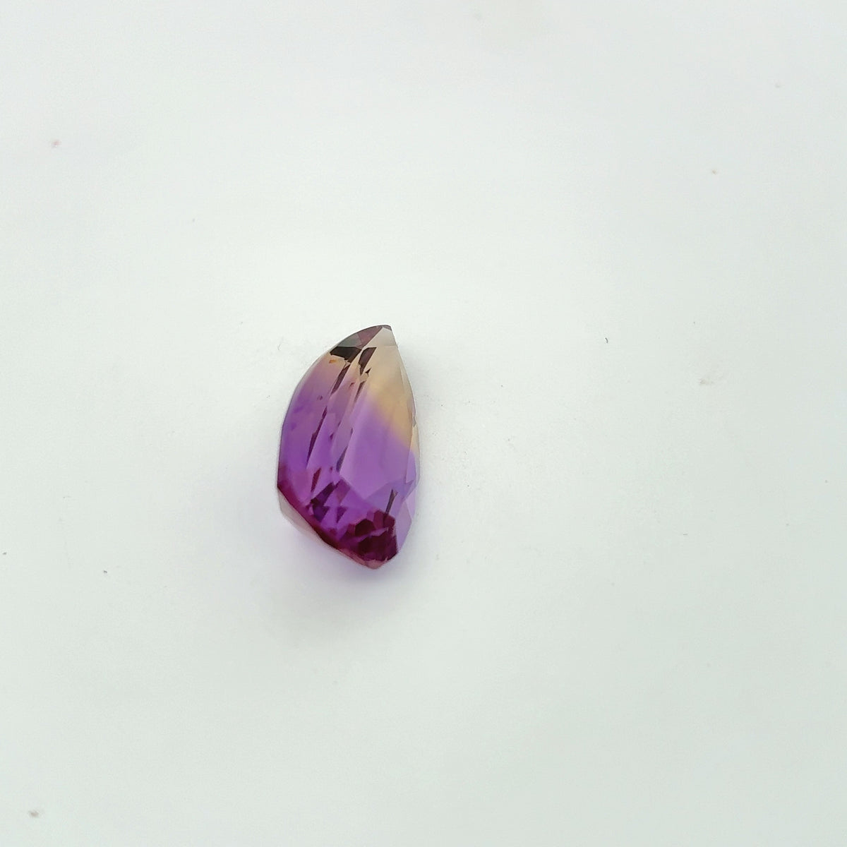 7.85 carat Ametrine, 19.8x10.4mm Purple and Yellow Quartz