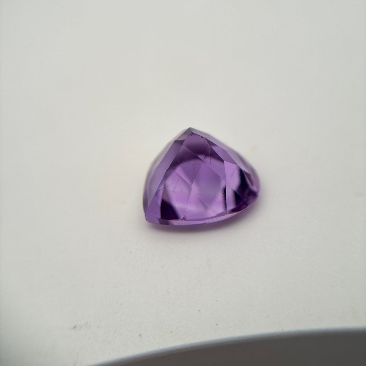 11mm Heart-Cut Amethyst, 4.24 carat Loose Purple Gemstone