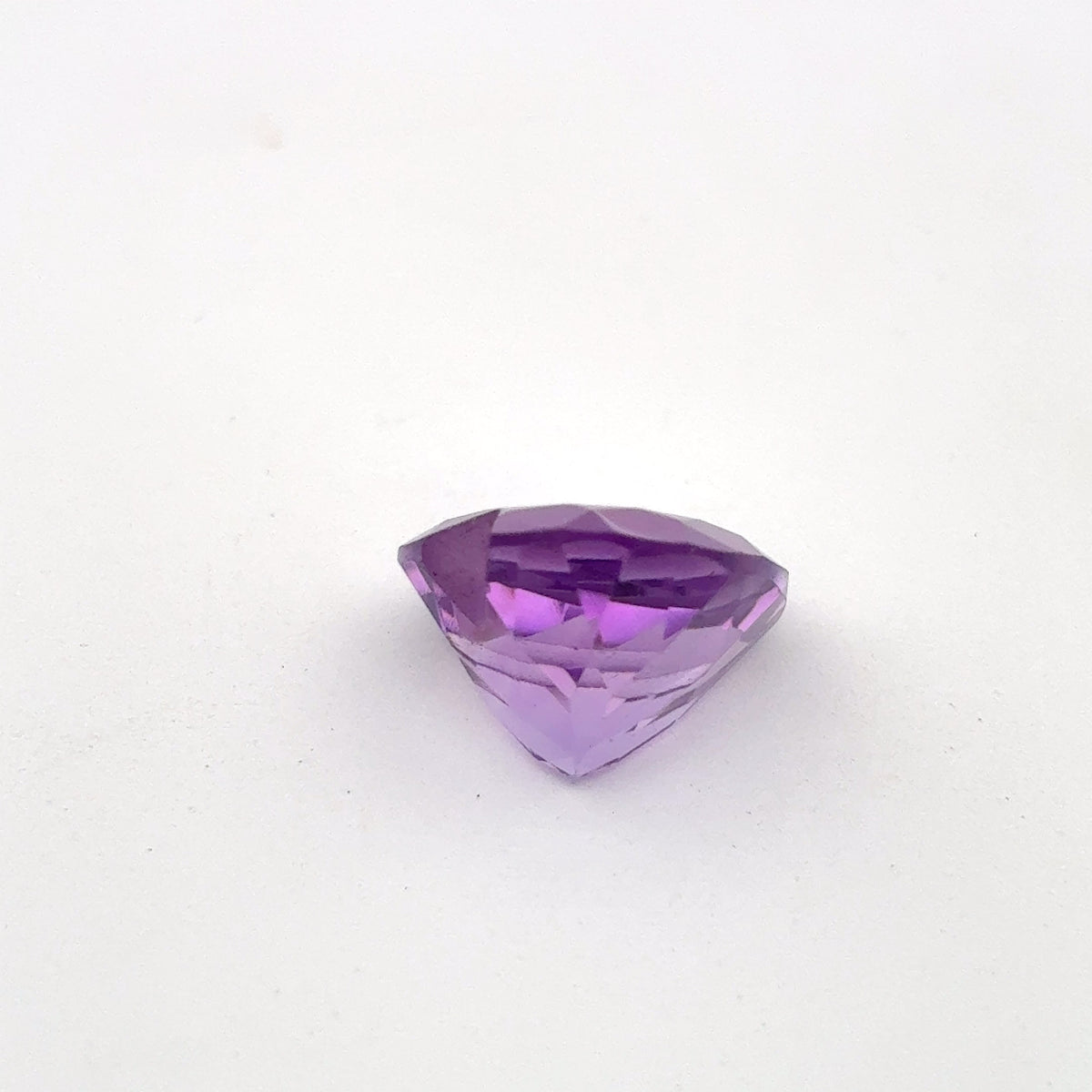 11mm Heart-Cut Amethyst, 4.24 carat Loose Purple Gemstone