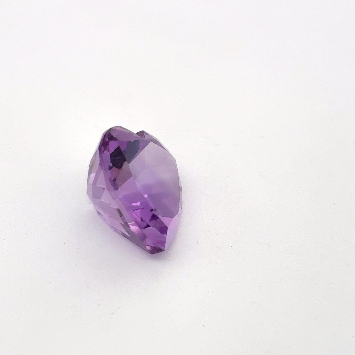 11mm Heart-Cut Amethyst, 4.24 carat Loose Purple Gemstone