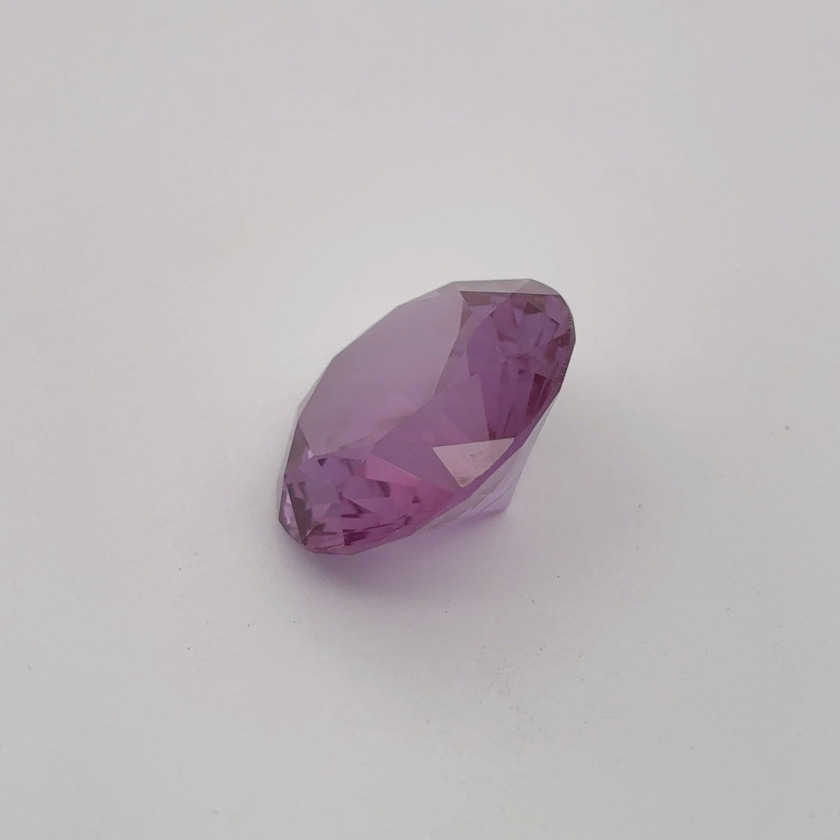 15mm Purple Color Change Lab Sapphire Round Cut 13.84 Carats