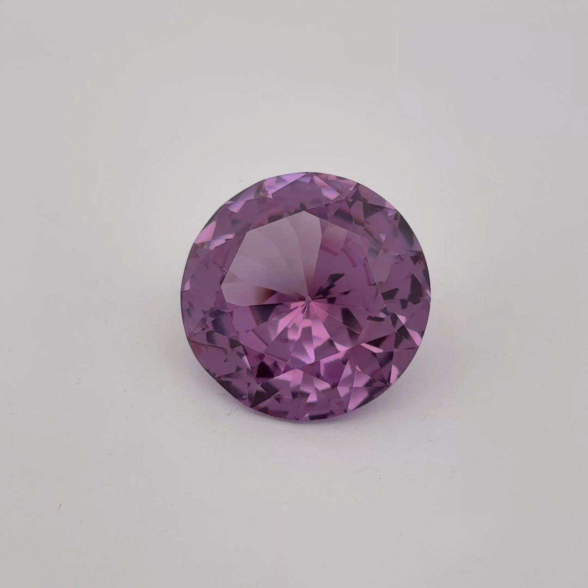 15mm Purple Color Change Lab Sapphire Round Cut 13.84 Carats