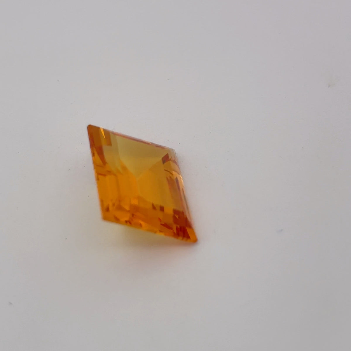 12x10mm Emerald Cut Lab Sapphire, 7 carat Golden Yellow Synthetic Gemstone*