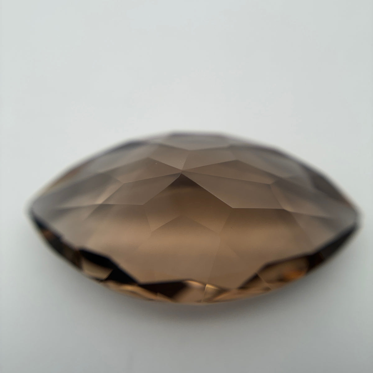 22 carat Smoky Quartz, 28x16mm Marquise Cut Brown Loose Gemstone