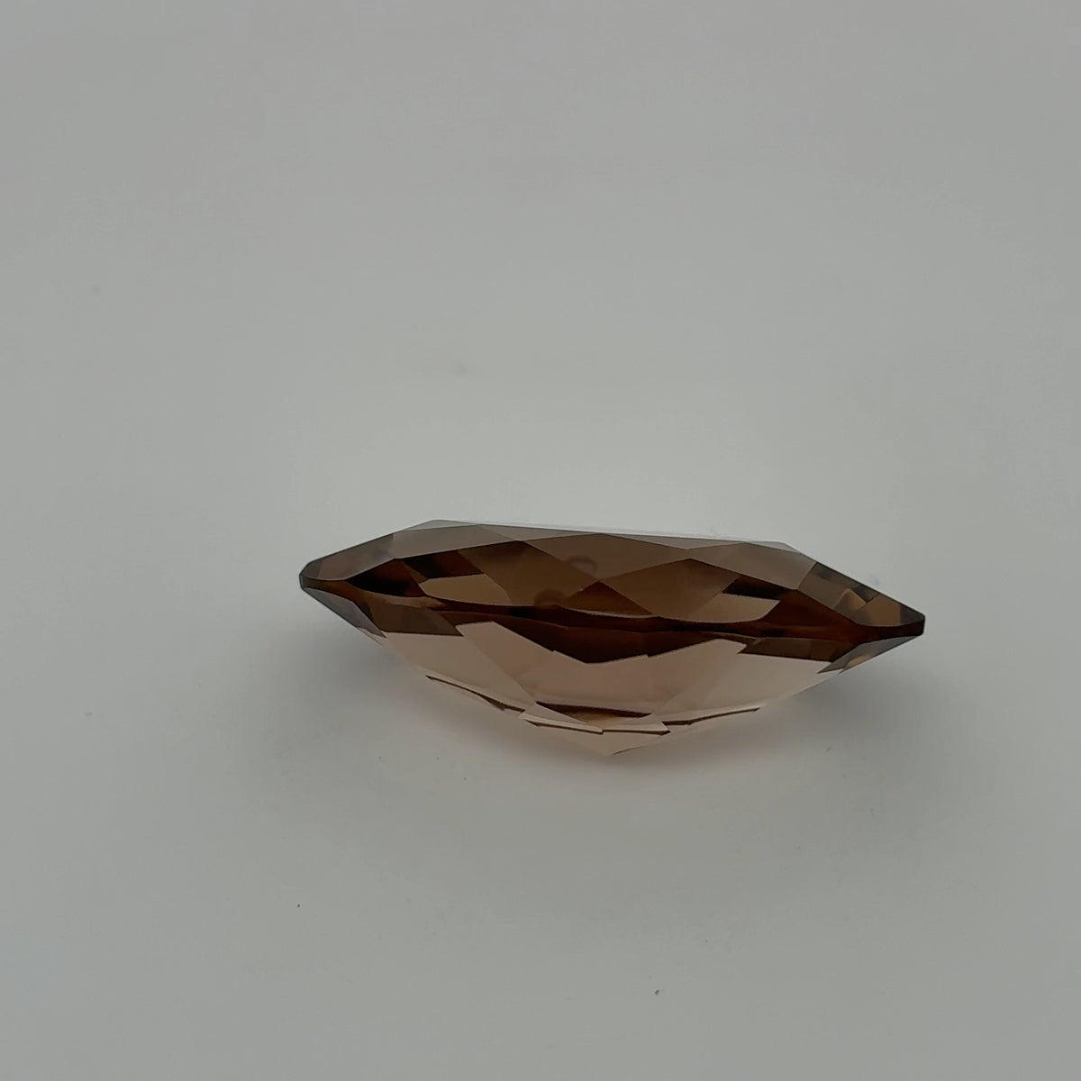 22 carat Smoky Quartz, 28x16mm Marquise Cut Brown Loose Gemstone