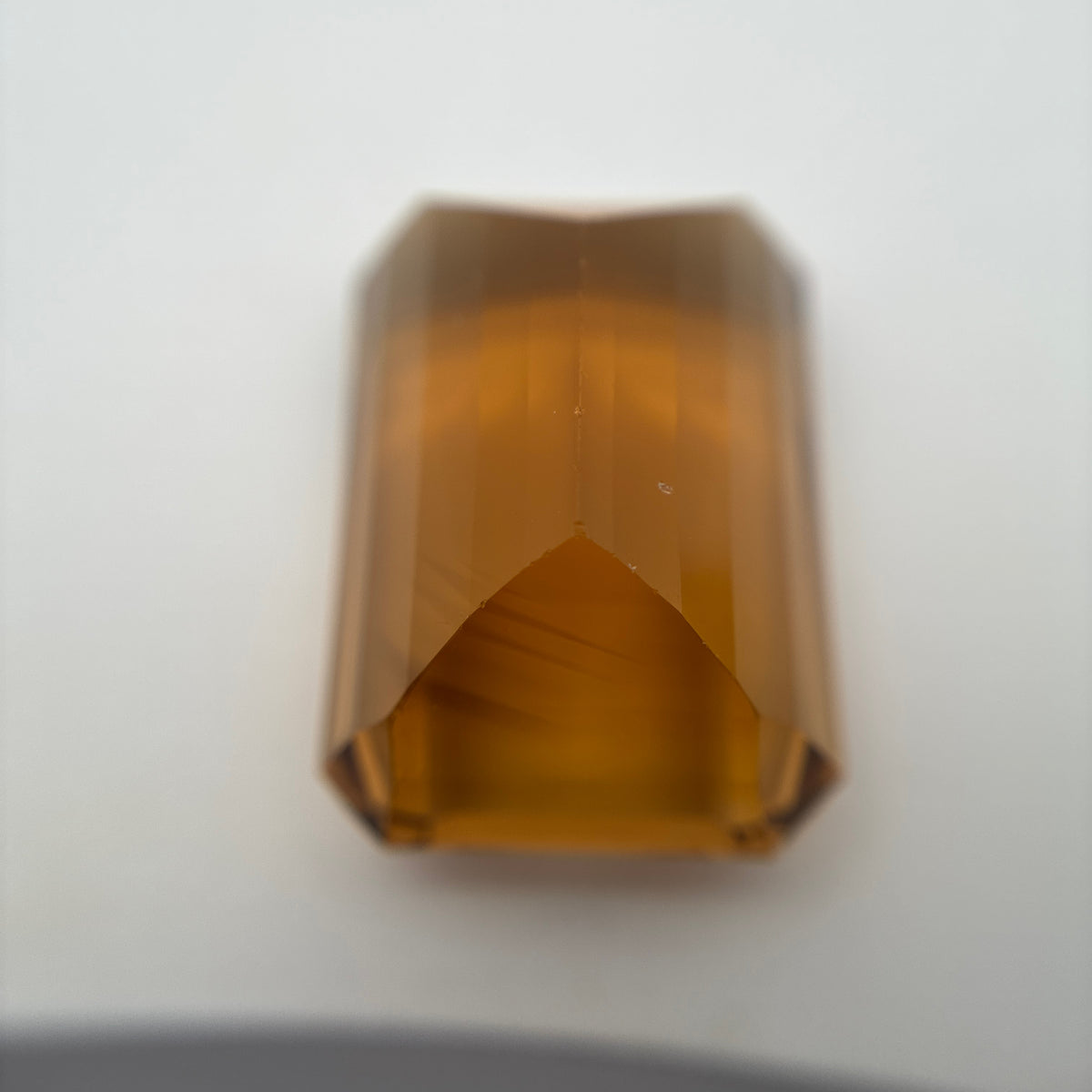 40 carat Citrine, 23.7x17mm Emerald cut Discount Gemstone, Recycled Imperfect Stone
