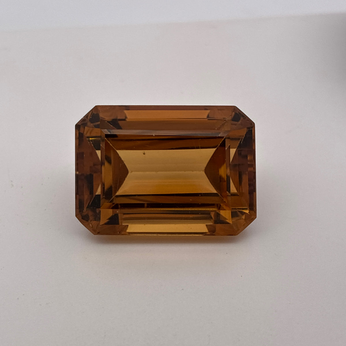 40 carat Citrine, 23.7x17mm Emerald cut Discount Gemstone, Recycled Imperfect Stone