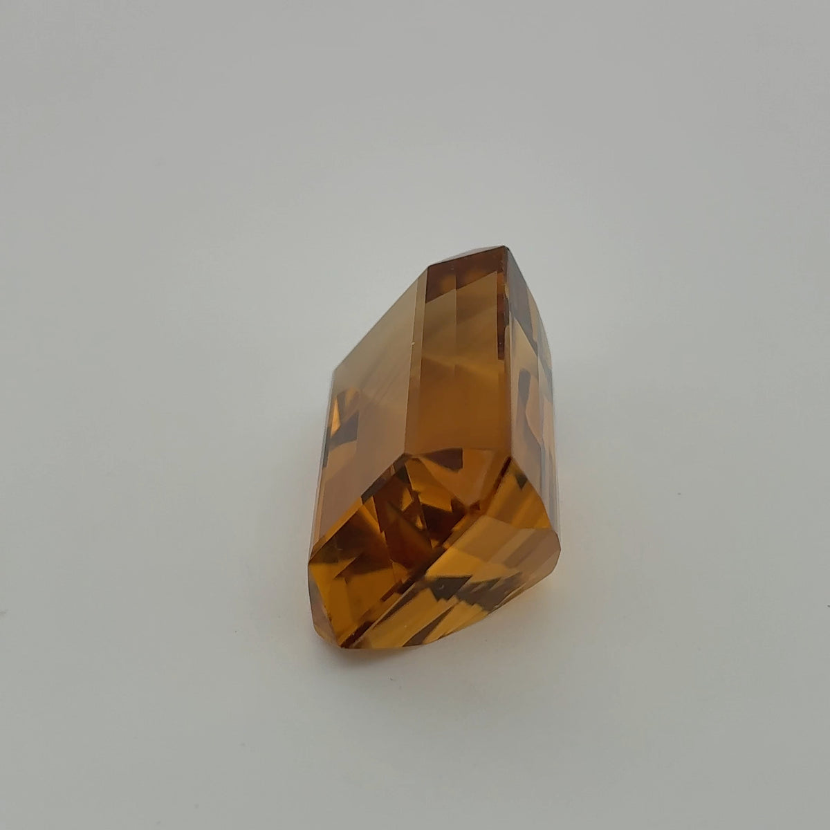 40 carat Citrine, 23.7x17mm Emerald cut Discount Gemstone, Recycled Imperfect Stone