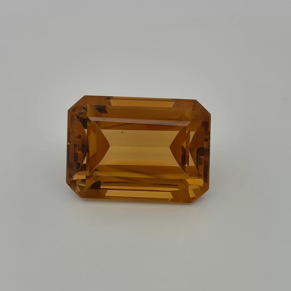 40 carat Citrine, 23.7x17mm Emerald cut Discount Gemstone, Recycled Imperfect Stone