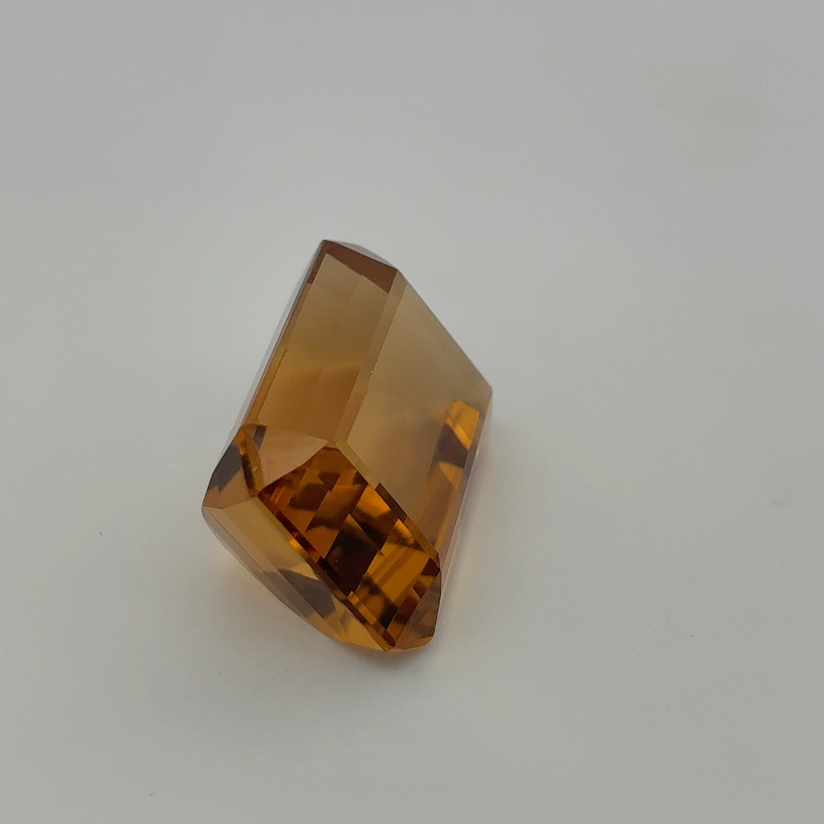 40 carat Citrine, 23.7x17mm Emerald cut Discount Gemstone, Recycled Imperfect Stone