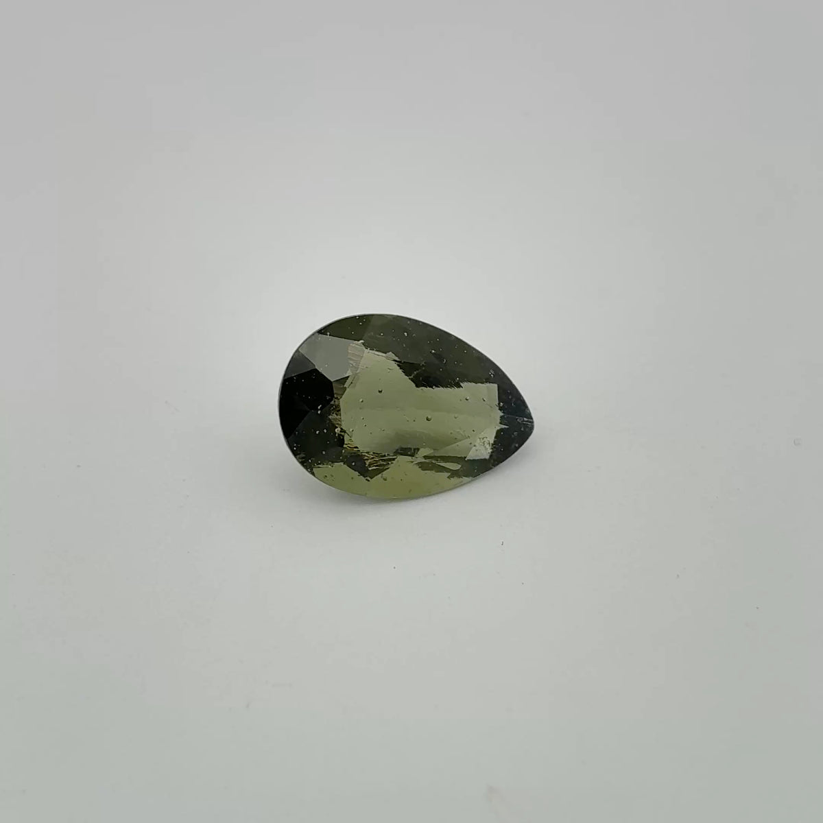 15x10mm Moldavite 4.73 Carat Pear Cut