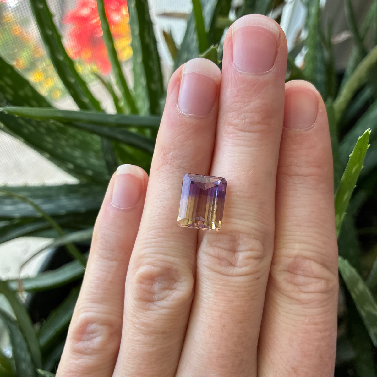 6.24 ct Ametrine, 12.3x10.1mm Emerald cut