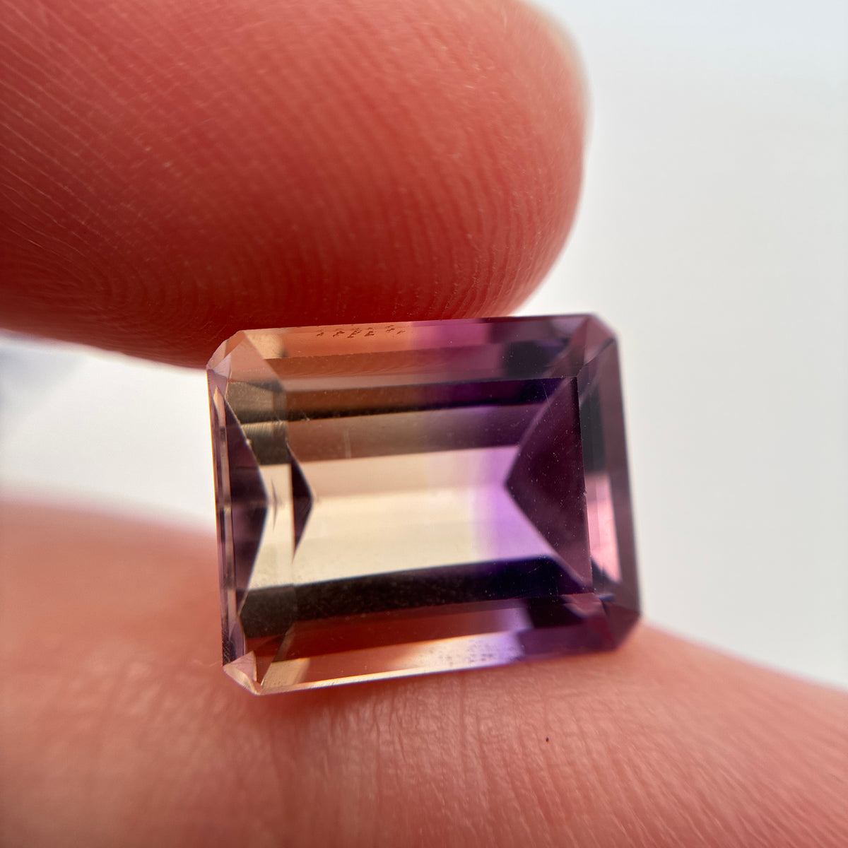 6.24 ct Ametrine, 12.3x10.1mm Emerald cut