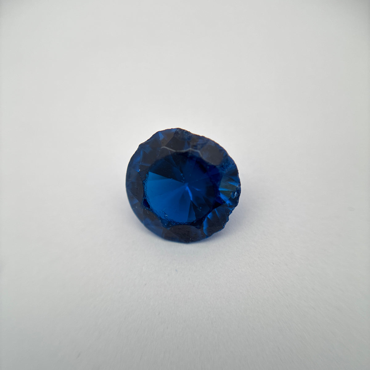 52 carat Lot of Lab Created Blue Spinel 11 stones, Discounted Worn, Faceted, Recycled, Chipped, Damaged Gemstones, Preformed Facet Rough