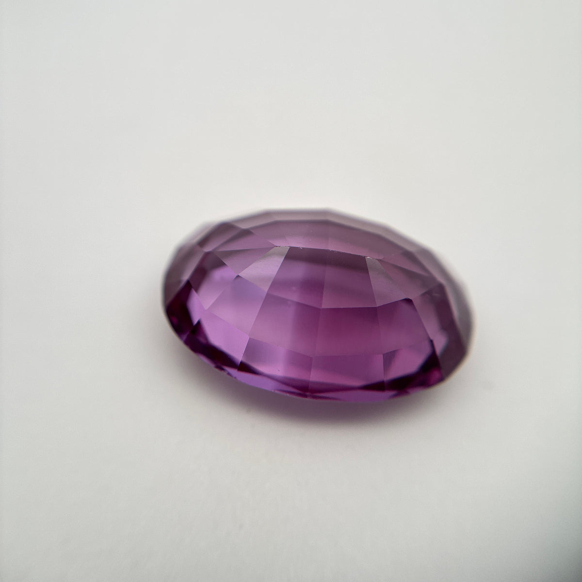 18x13mm Oval Purple Lab Sapphire, 16.77 carat Color Change Synthetic Gem