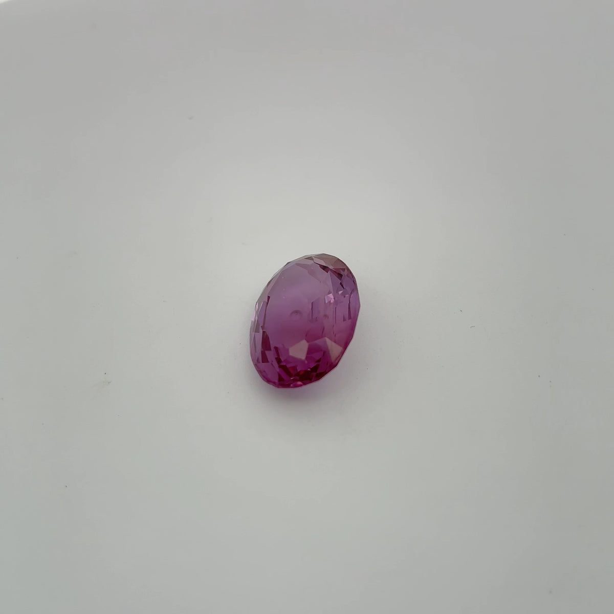 18x13mm Oval Purple Lab Sapphire, 16.77 carat Color Change Synthetic Gem
