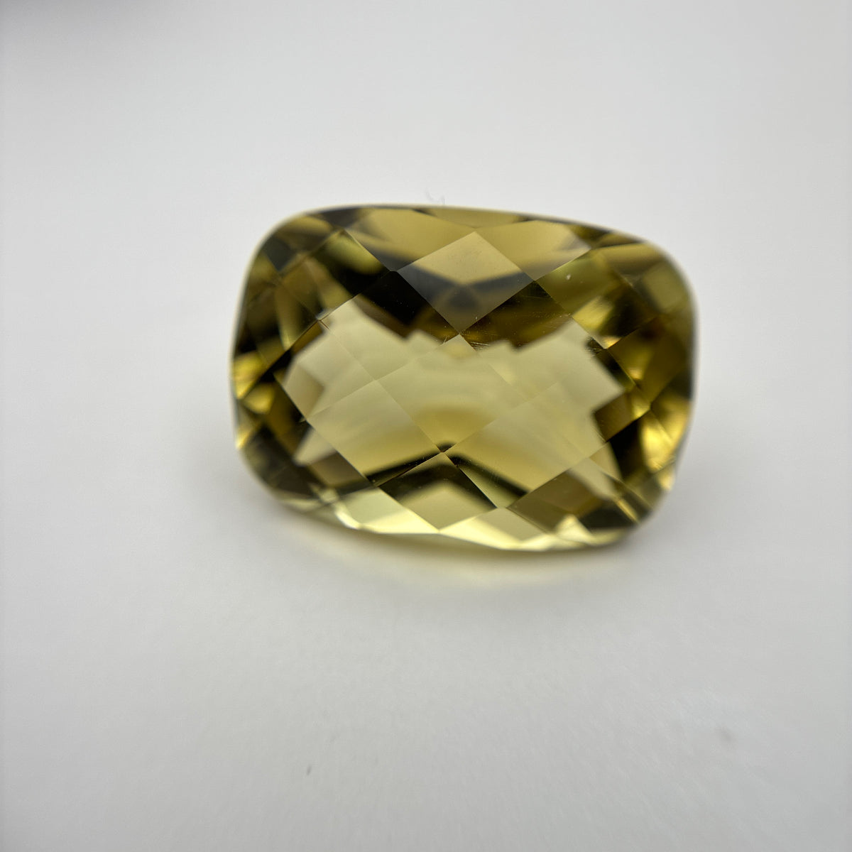 18x13mm Yellow Citrine Cushion Cut, 13.93 Ct Faceted Loose Quartz