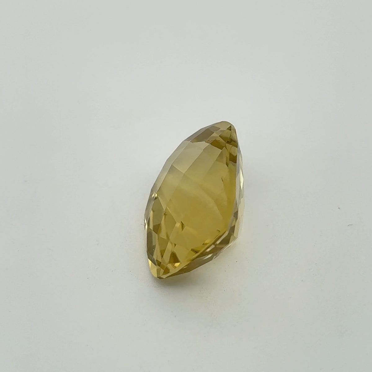 18x13mm Yellow Citrine Cushion Cut, 13.93 Ct Faceted Loose Quartz