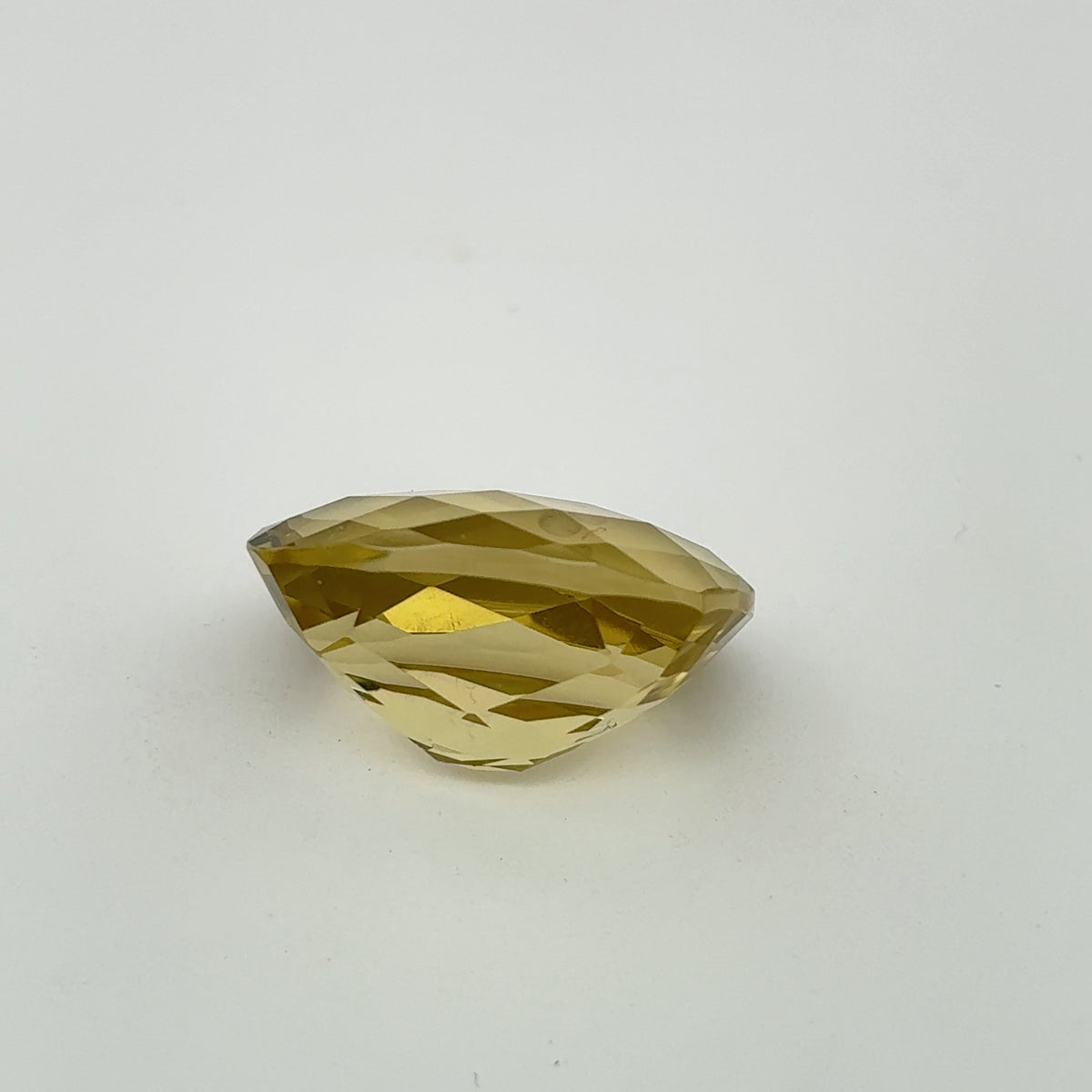 18x13mm Yellow Citrine Cushion Cut, 13.93 Ct Faceted Loose Quartz