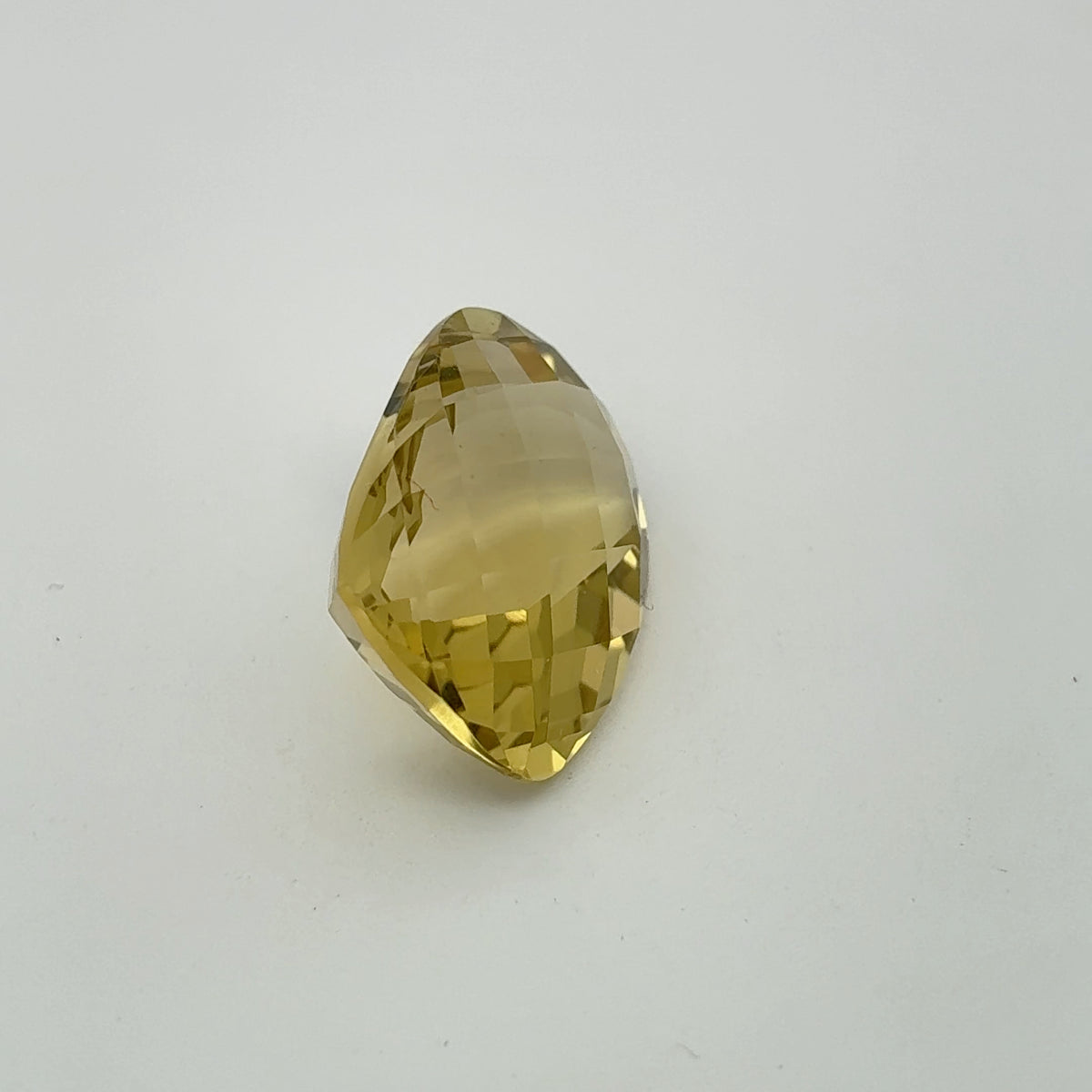 18x13mm Yellow Citrine Cushion Cut, 13.93 Ct Faceted Loose Quartz