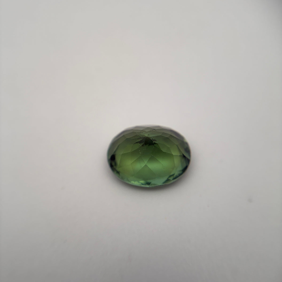 10x8mm Oval Cut Green Tourmaline 2.89 carat Gem with wear