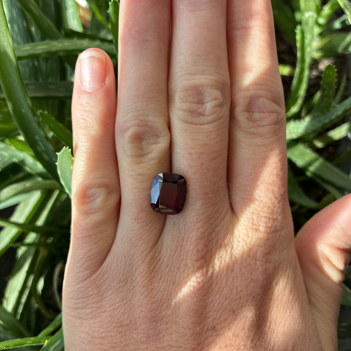 12x10mm Dark Red Lab Ruby, 6.36 carats
