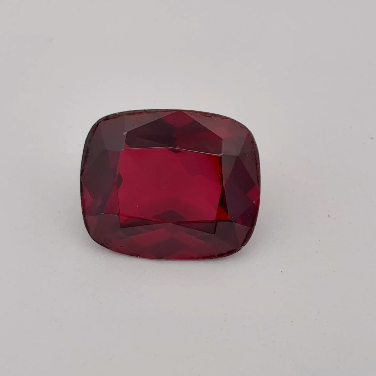 12x10mm Dark Red Lab Ruby, 6.36 carats