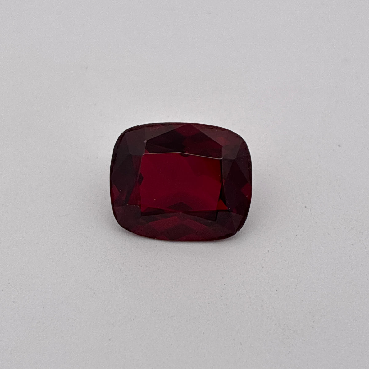 12x10mm Dark Red Lab Ruby, 6.36 carats
