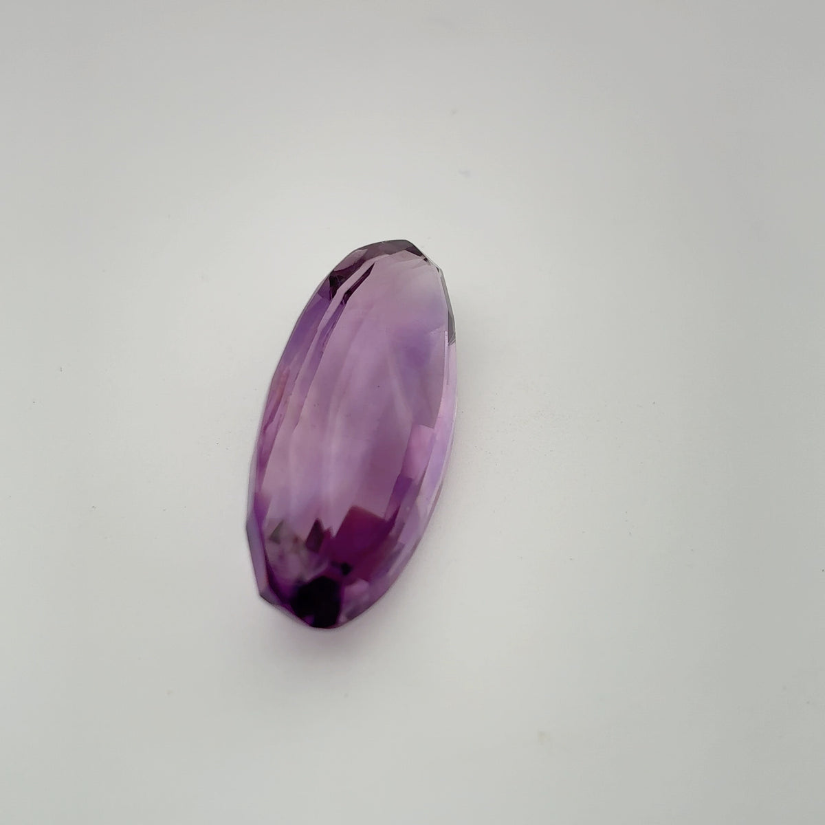 37 carat Imperfect Amethyst, 35x15.7mm Elongated Oval cut