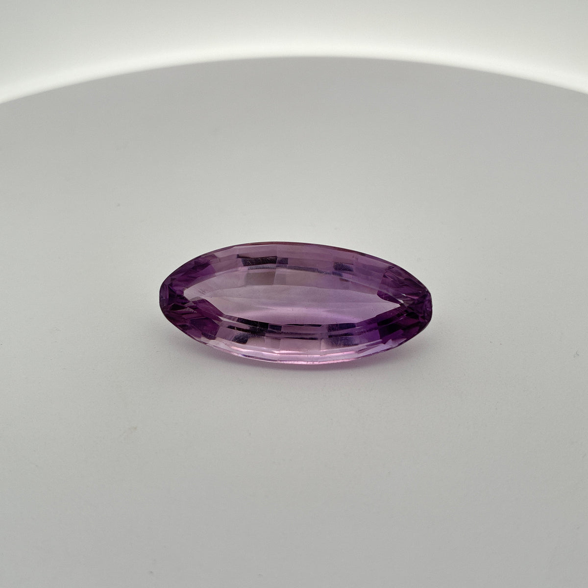 37 carat Imperfect Amethyst, 35x15.7mm Elongated Oval cut