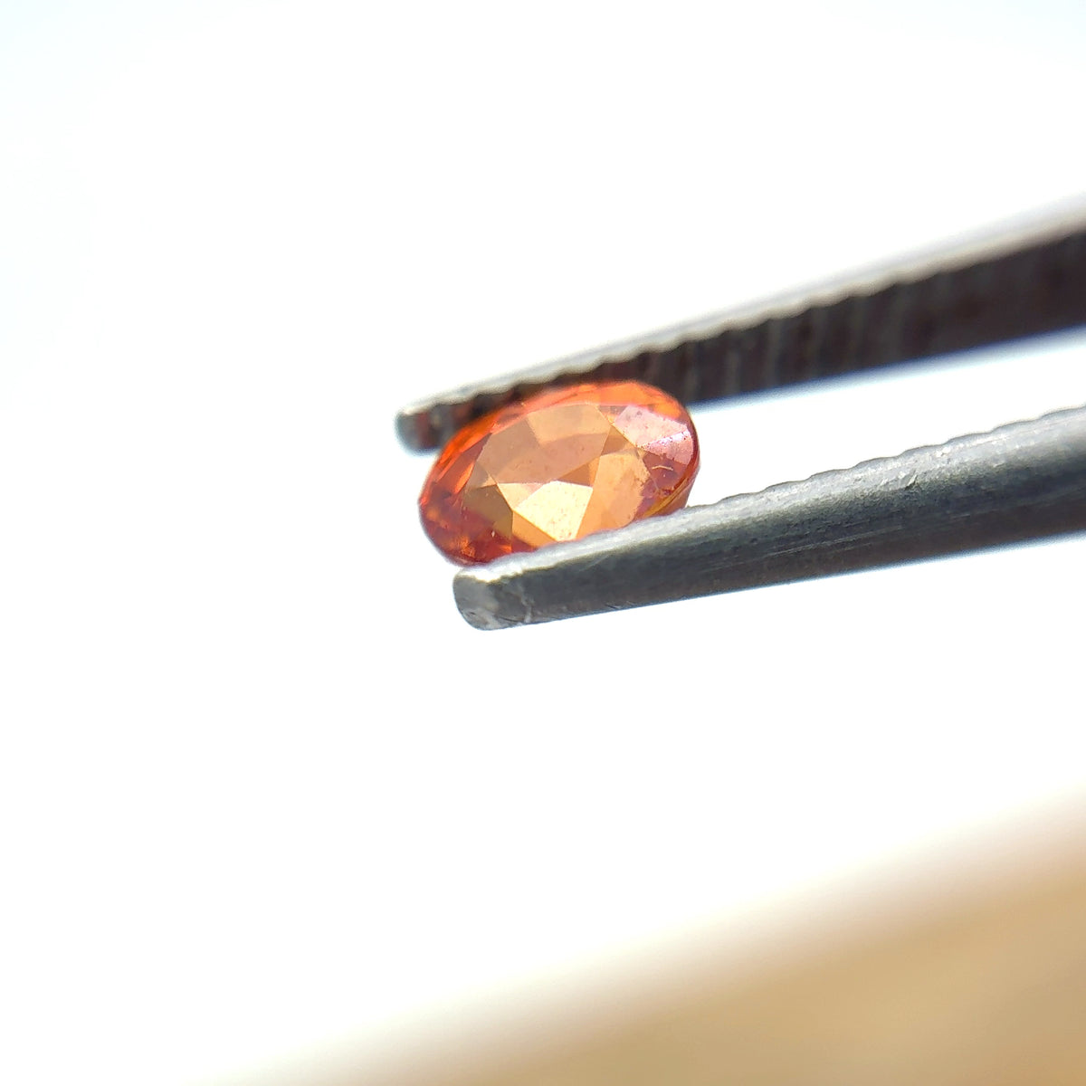 5x4mm Orange Sapphire, BE Treated 0.64 carat Corundum