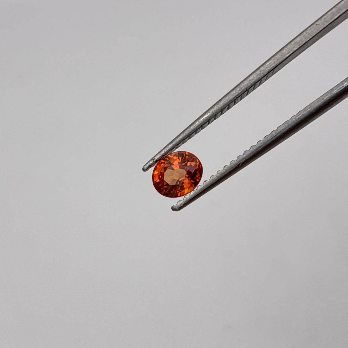 5x4mm Orange Sapphire, BE Treated 0.64 carat Corundum