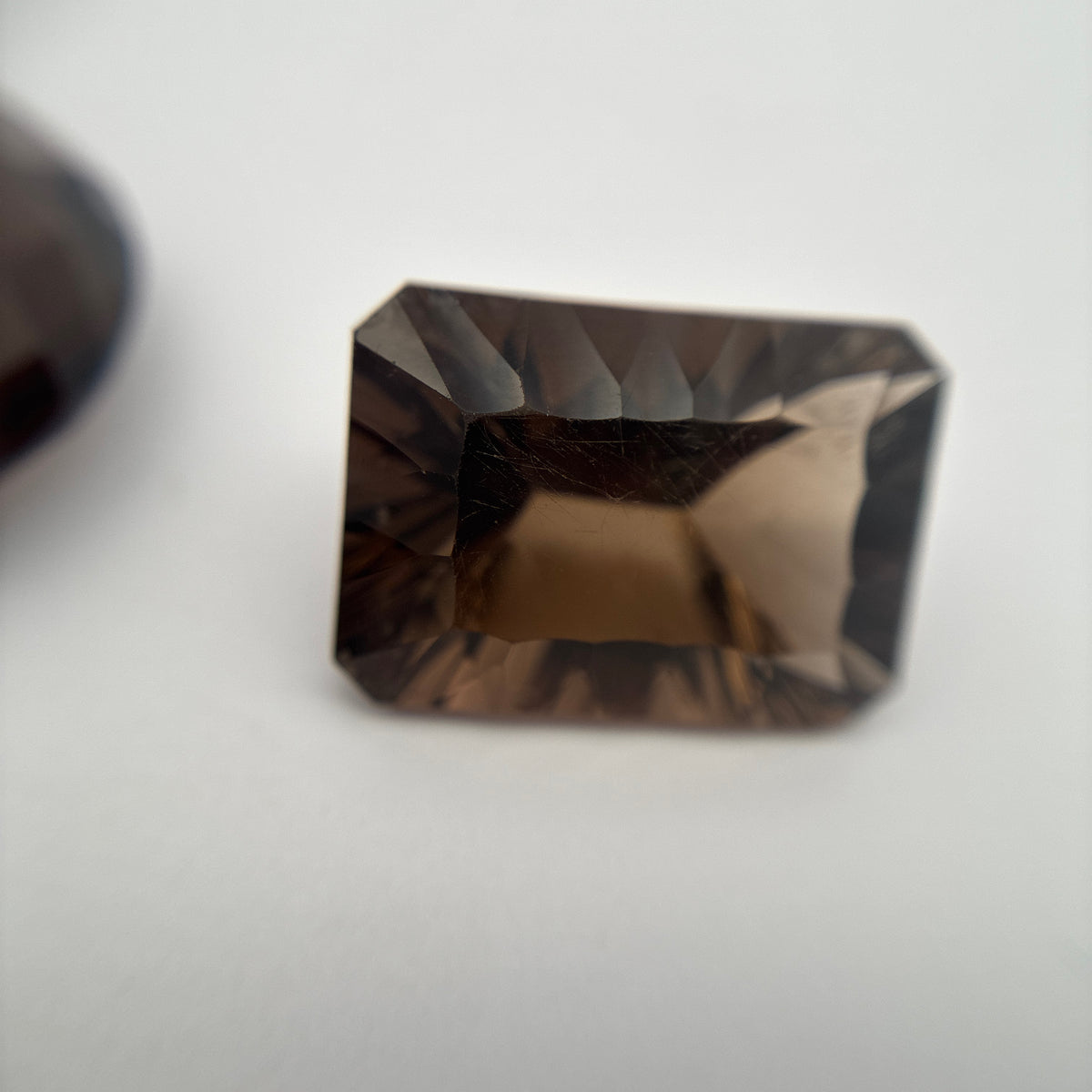 107 carat Lot of Smoky Quartz, Discount Damaged Brown Quartz, 8 pieces, Faceted, Recycled, Chipped and Worn, for Facet Rough