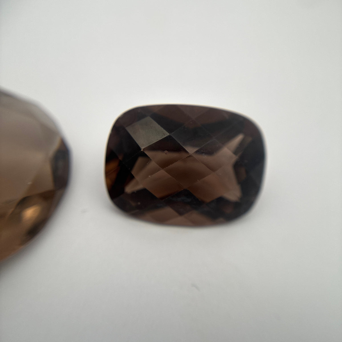 107 carat Lot of Smoky Quartz, Discount Damaged Brown Quartz, 8 pieces, Faceted, Recycled, Chipped and Worn, for Facet Rough