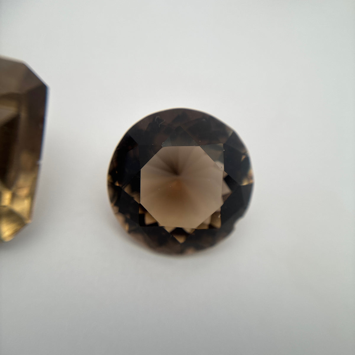 107 carat Lot of Smoky Quartz, Discount Damaged Brown Quartz, 8 pieces, Faceted, Recycled, Chipped and Worn, for Facet Rough