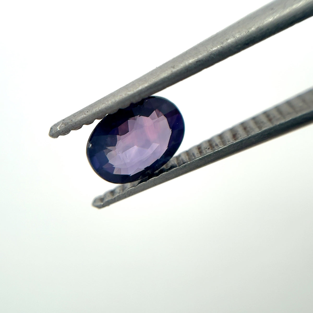 0.83 carat Purple Sapphire, 6.7x5mm Oval cut Natural Gemstone