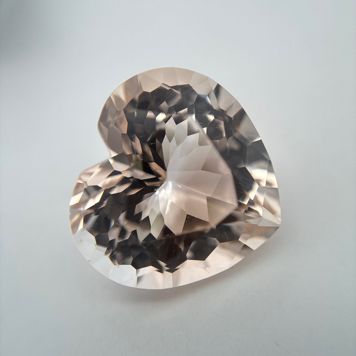 21 carat Light Topaz, 17.5x16.3mm Heart-Shaped