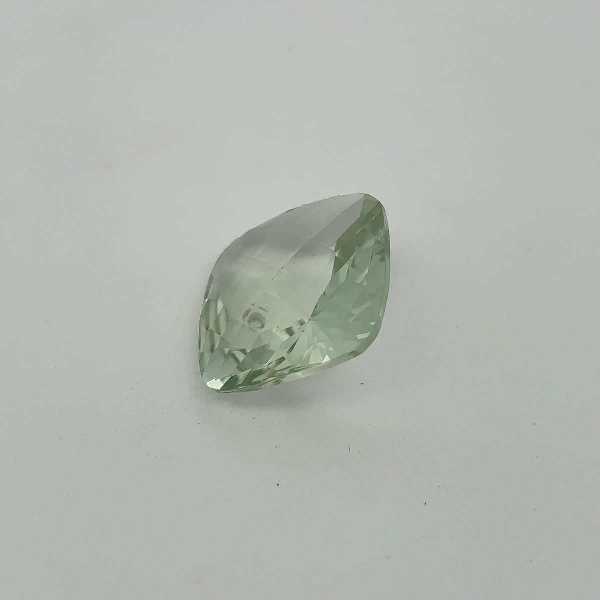 16mm Prasiolite (Light Green Quarts) 11.94 ct Cushion cut
