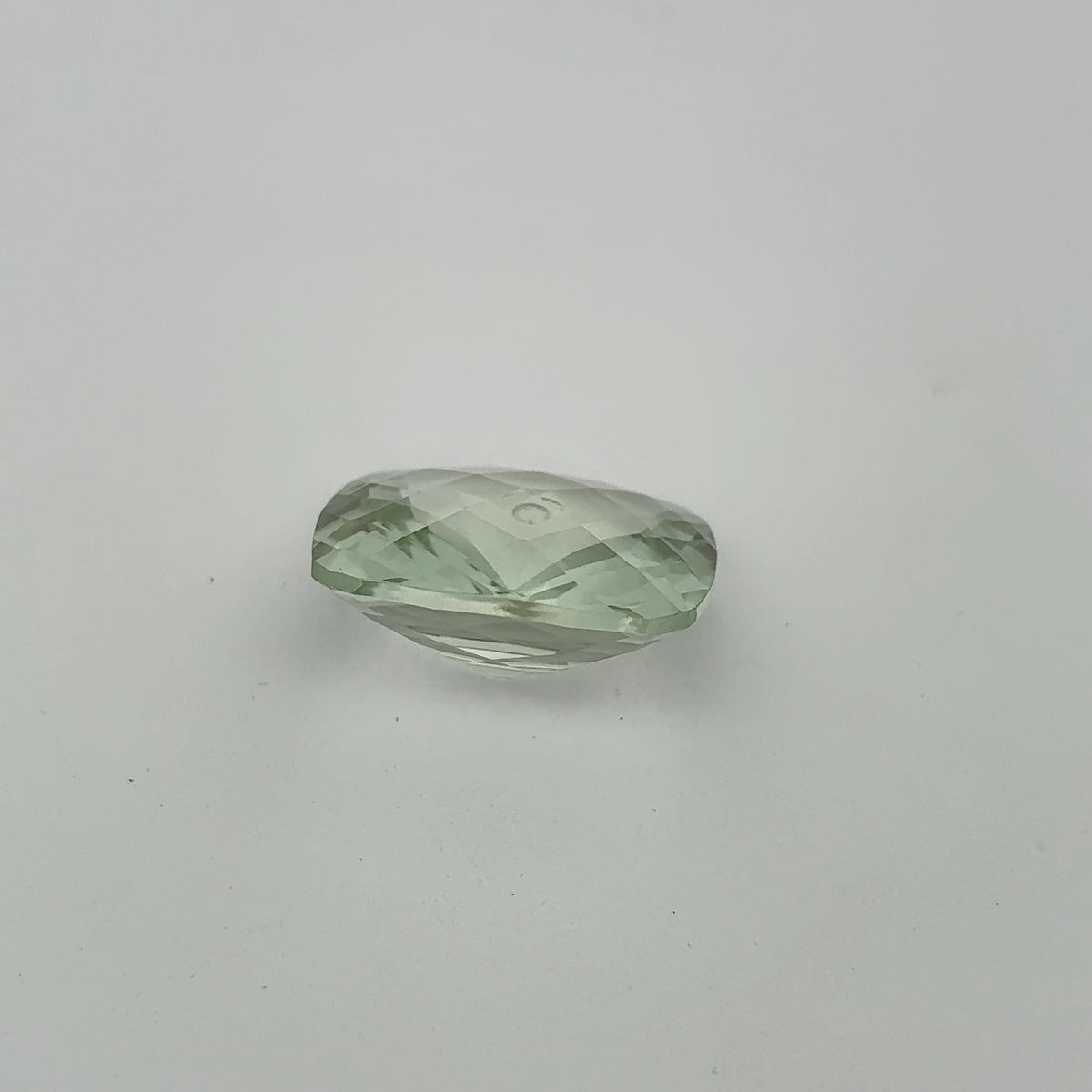 16mm Prasiolite (Light Green Quarts) 11.94 ct Cushion cut
