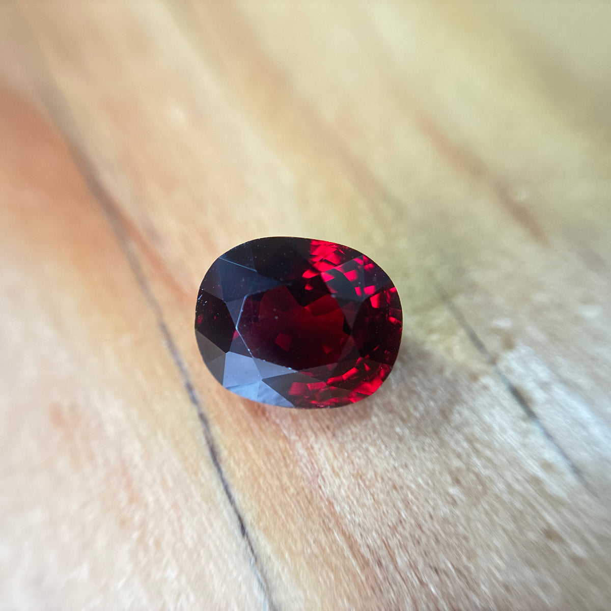 4.68 carat Deep Red Spessartite Garnet, 10x8.5mm