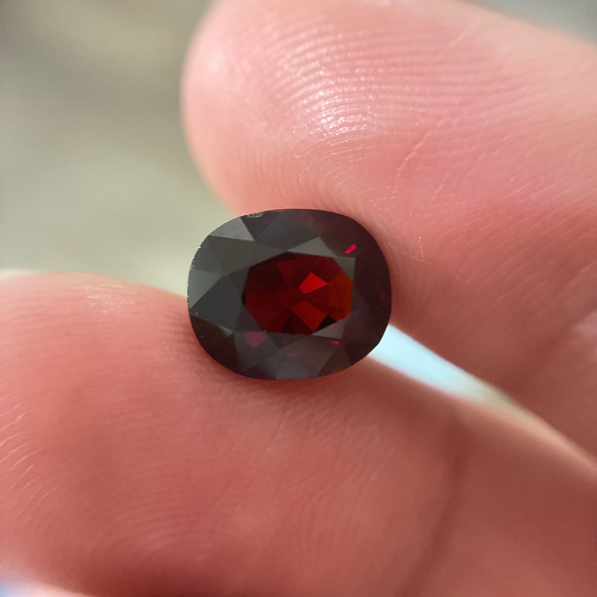 4.68 carat Deep Red Spessartite Garnet, 10x8.5mm