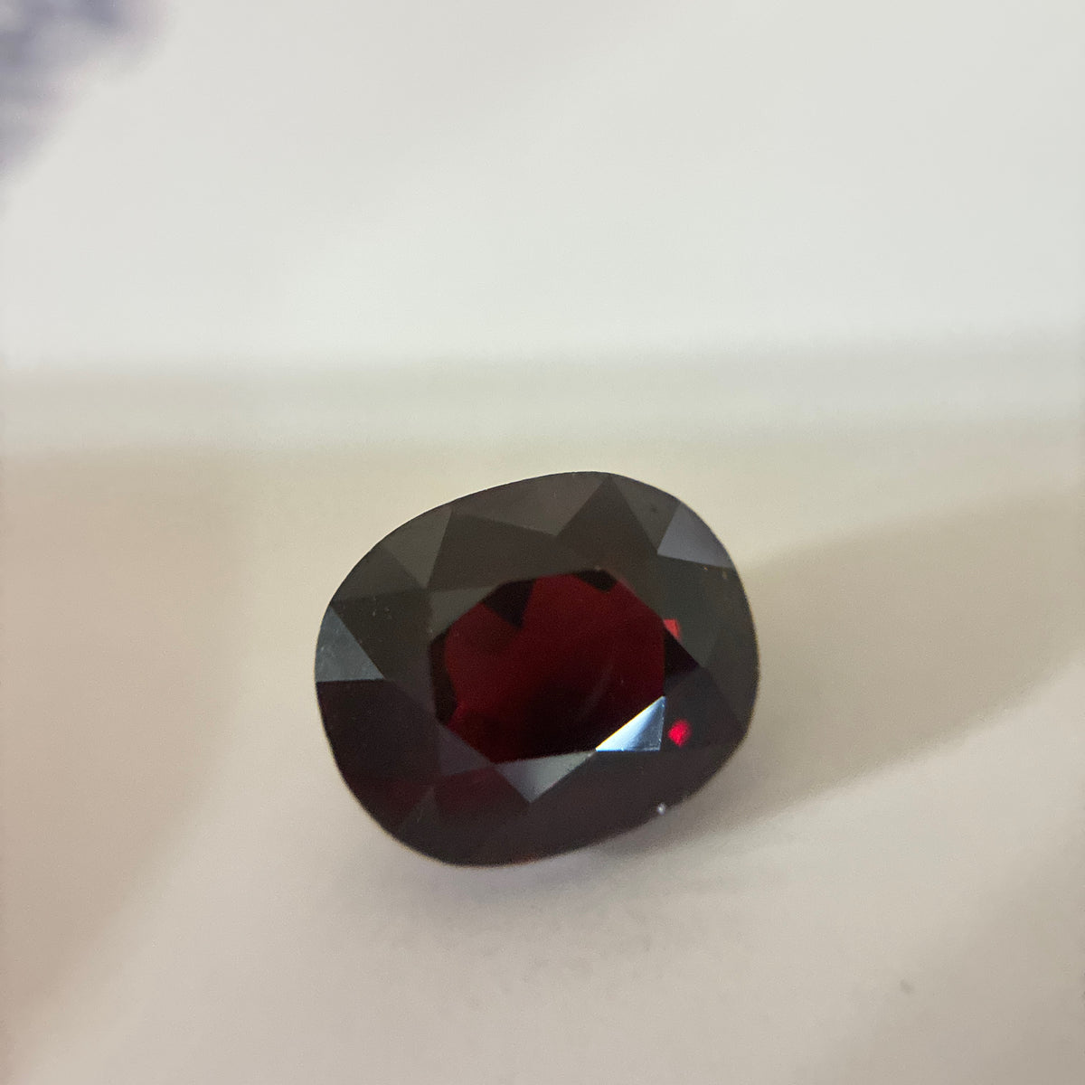 4.68 carat Deep Red Spessartite Garnet, 10x8.5mm