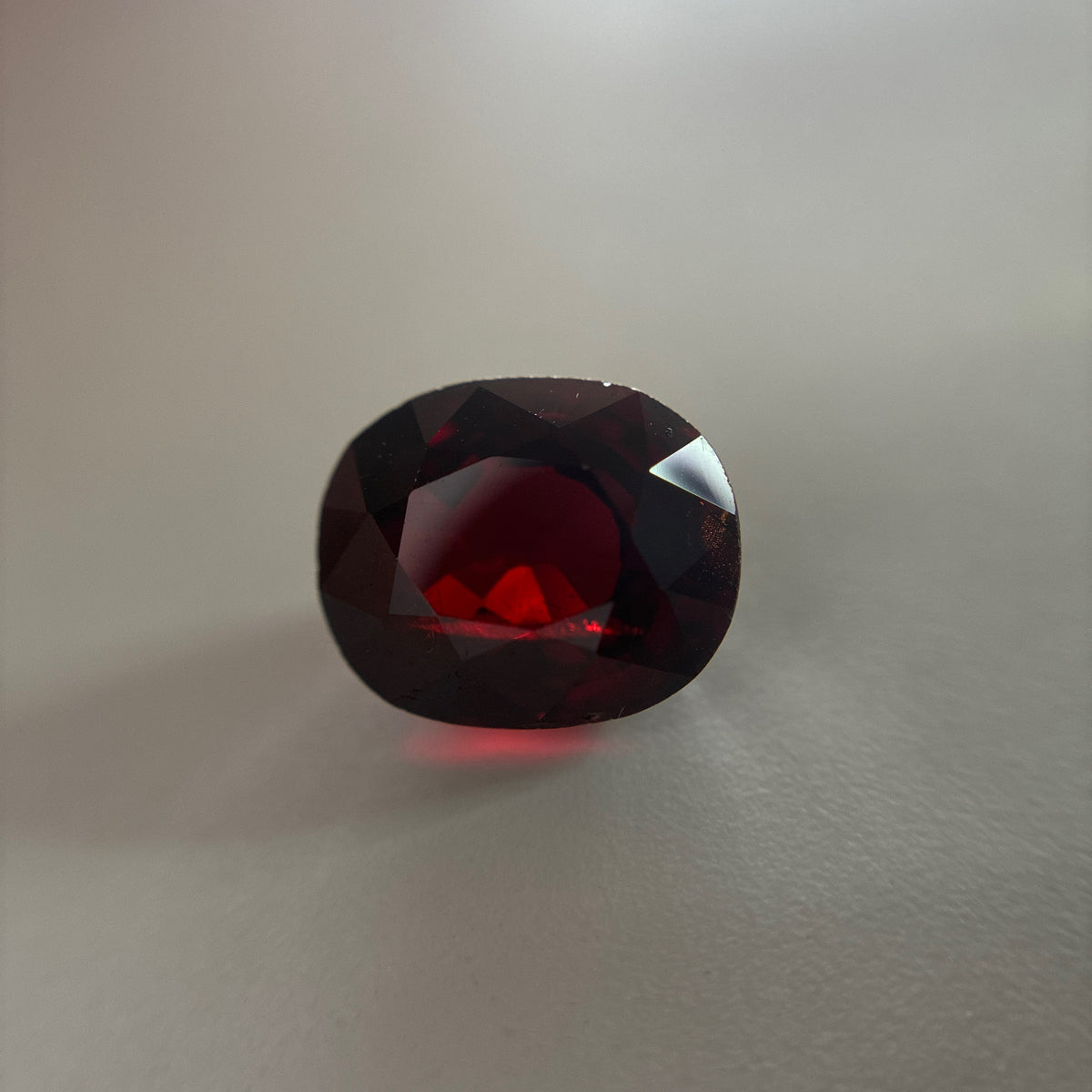 4.68 carat Deep Red Spessartite Garnet, 10x8.5mm