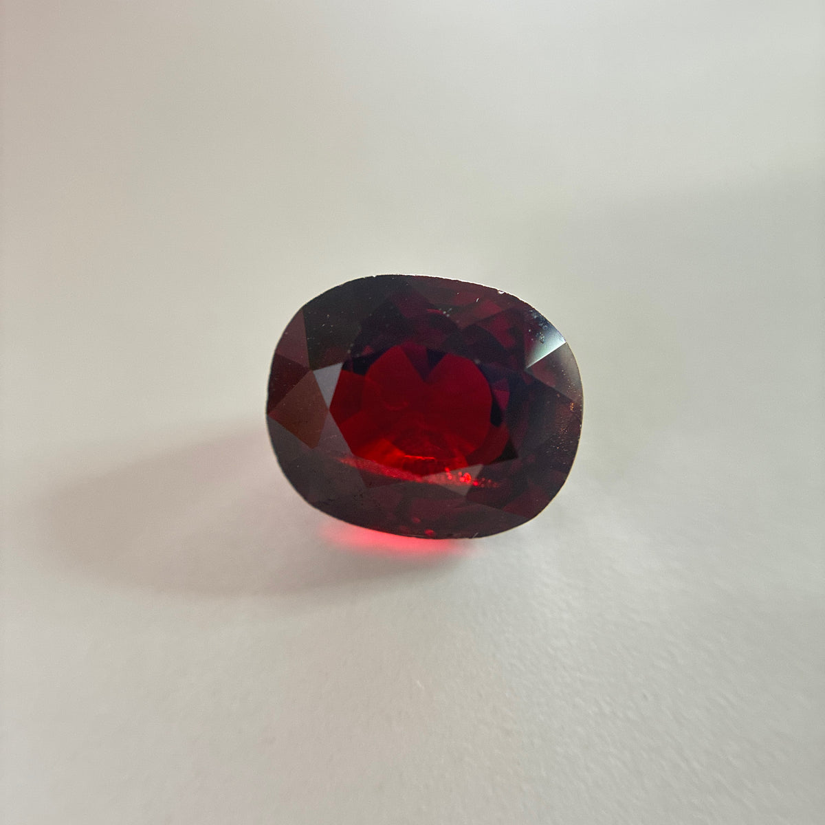 4.68 carat Deep Red Spessartite Garnet, 10x8.5mm