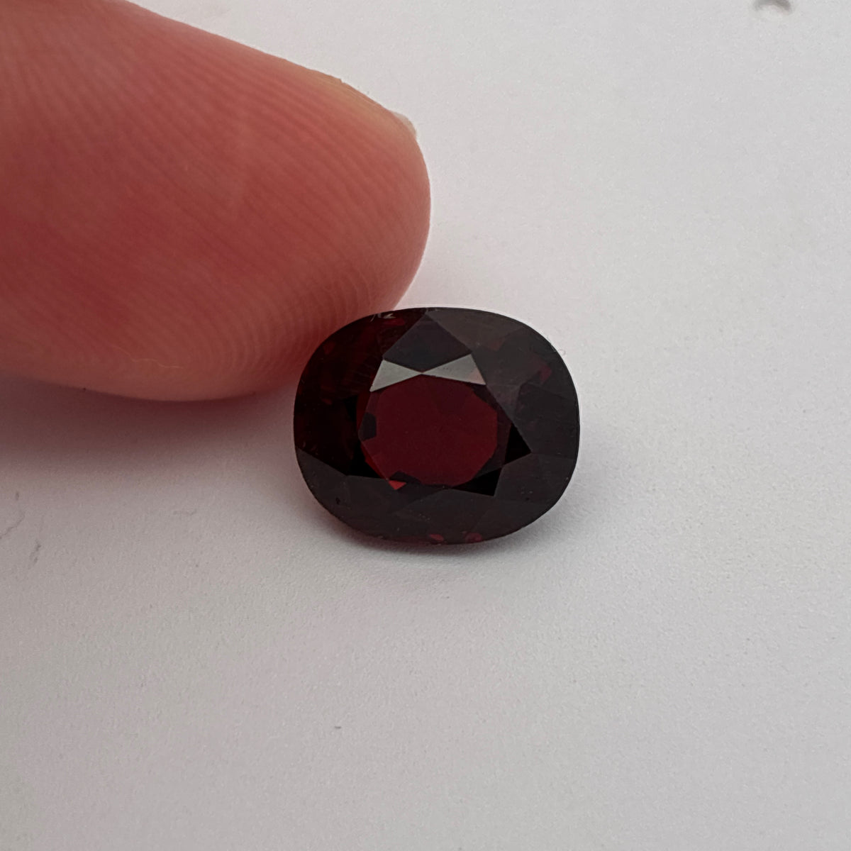 4.68 carat Deep Red Spessartite Garnet, 10x8.5mm
