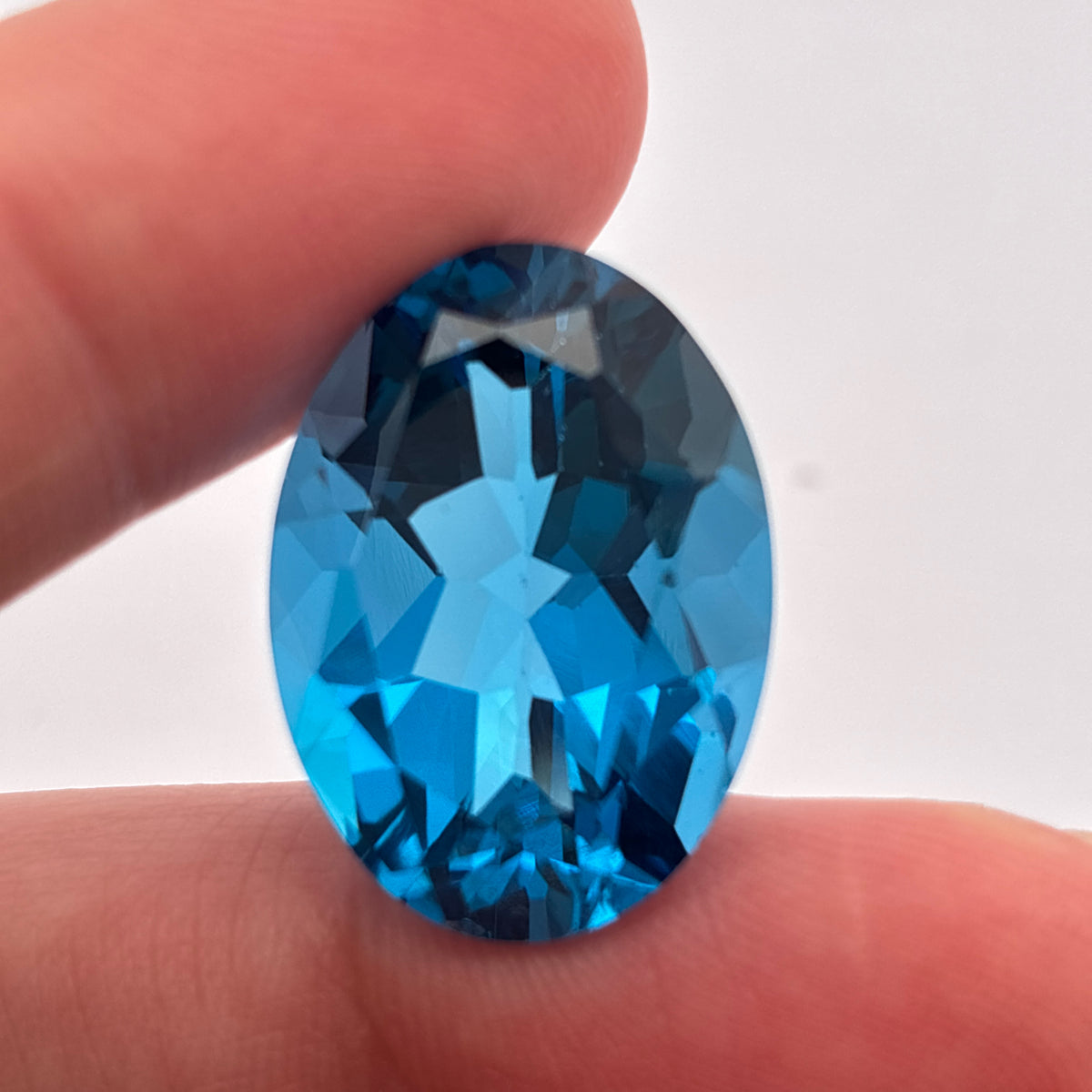 22x16mm Oval Cut Loose Blue Topaz 28 carats