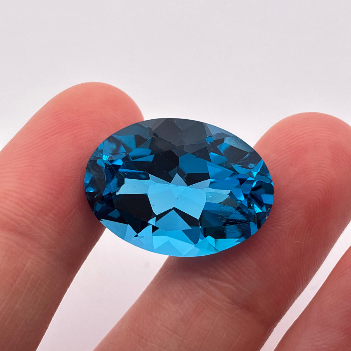 22x16mm Oval Cut Loose Blue Topaz 28 carats