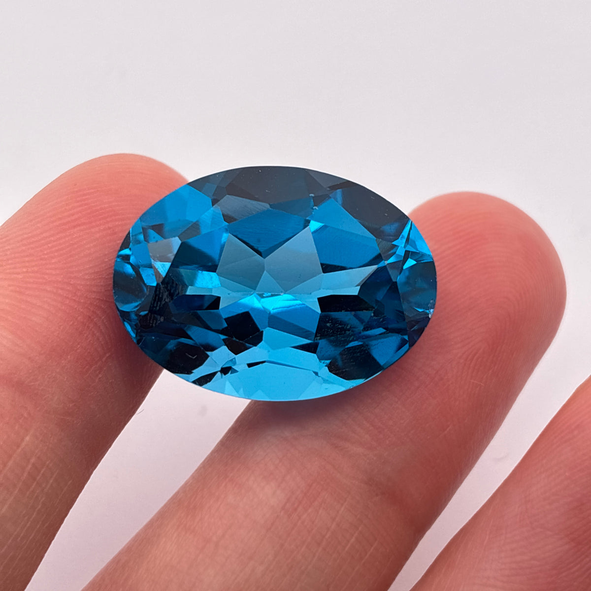 22x16mm Oval Cut Loose Blue Topaz 28 carats